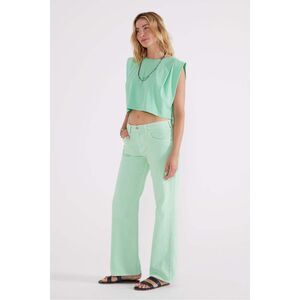 Ética Amis Relaxed Boot Cut Jeans in Dusty Aqua Size 28